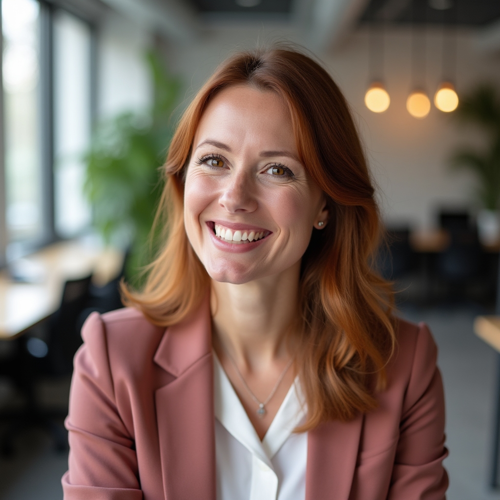 Porträt einer Beraterin für Coworking-Community-Aufbau